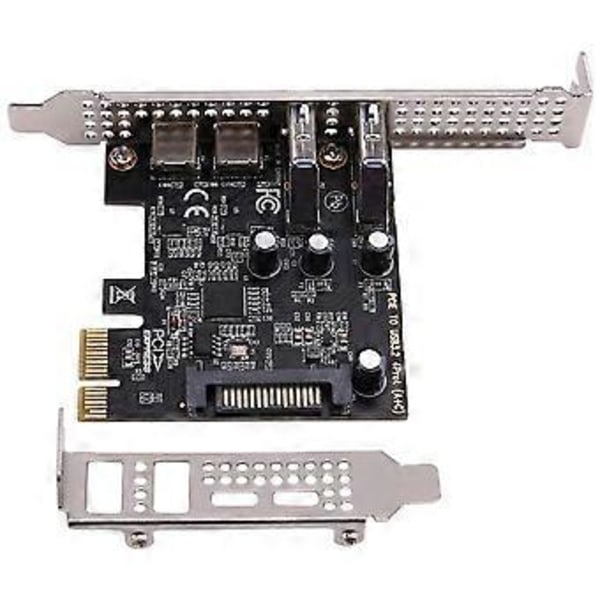 PCI-laajennuskortti 4 porttia (Type-C+A) USB 3.2 -laajennuskortti 5 Gbps nopea keskitin, ei vaadi ohjainta pöytätietokoneelle