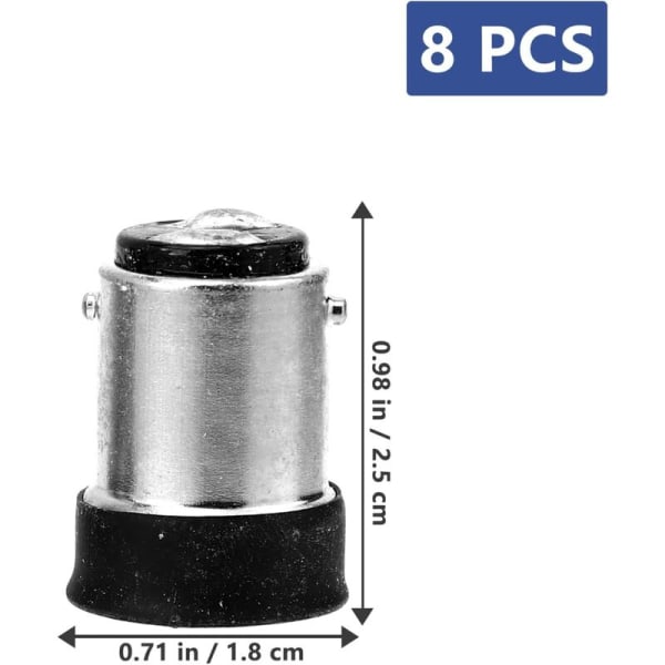 LED-valaisimen sovitin - 8 kpl lamppupidikkeiden muuntajia polttimon kanta-adapteri polttimon pidikkeen lisävaruste (B15 - E14)