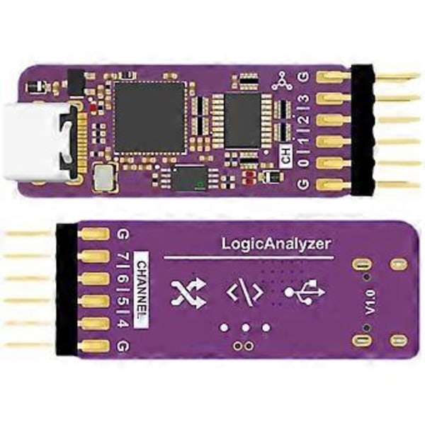 USB Logisk Analysator DLA Mini 24Mhz 8ch Kanaler Maskinvare Feilsøkingsverktøy 5V MCU ARM FPGA Debugger