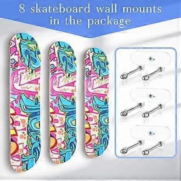 Väggmonterat skateboardställ Race Deck Skateboardställ Snowboard Longboard Förvaringsställ