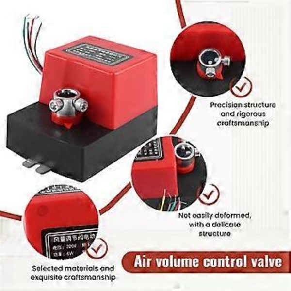 Luftdæmpningsventil Ac220V Elektrisk Kanal Elektrisk Spjældaktuator til Ventilationsventiler med Signal Feedback