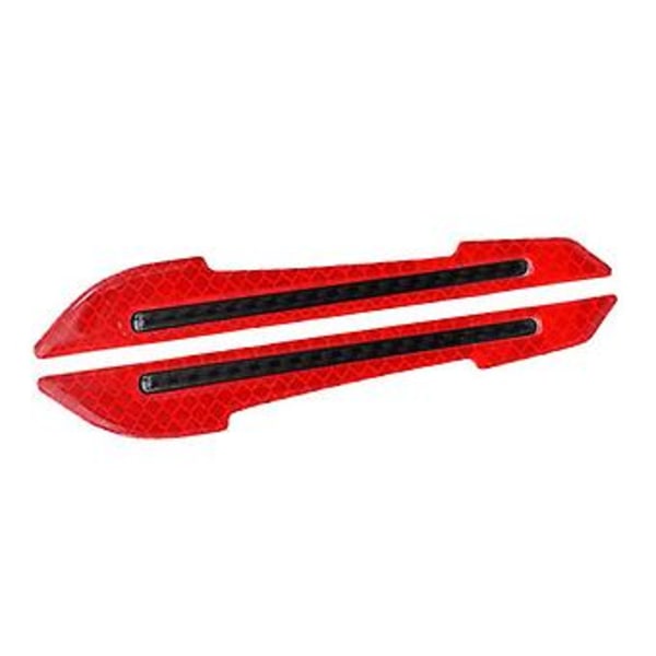 Varningsetikett för bilbackspegel, 2 st Reflekterande röda varningsetiketter för bil, Precisionsutformade