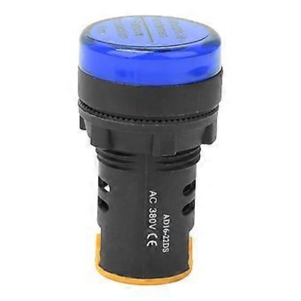 10 st BERM LED Strömindikatorlampa n nPC Flamskyddande Skal 22mm Diameter 380V AD16-22D /S Blå
