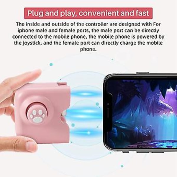 Til Pubg Spil Controller Gamepad Telefon Controller Joystick Med Opladningsport Til Controller (b