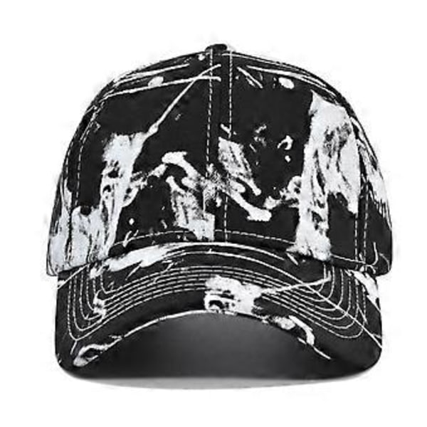 Uusi batik-värjätty baseball-lippis, painettu lippalakki, pari aurinkolippaa, aurinkohattu, englanninkielinen kirjainkuvioinen naamiointihattu