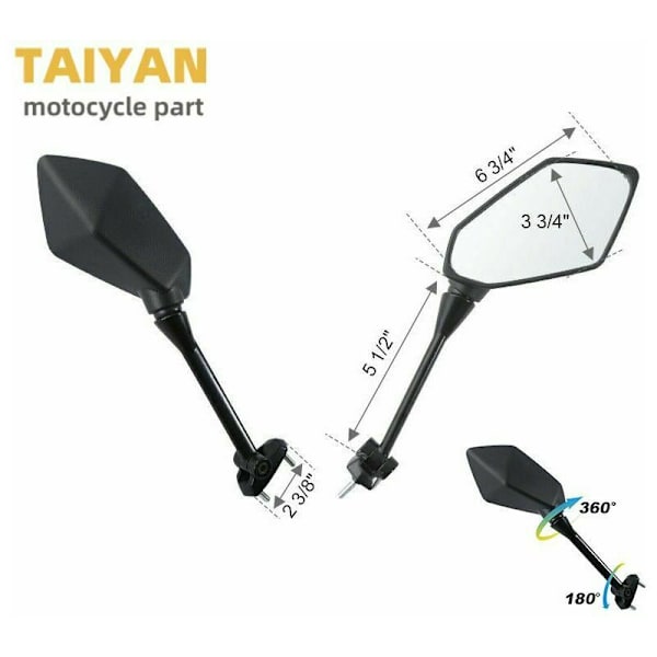 Motorcykel backspegel Kawasaki Ninja 650R ER6F ER-6F 400R NINJA 1000 Z1000SX
