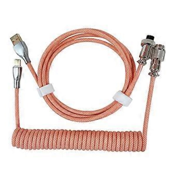 Mekanisk Tastaturkabel Spiral USB Type C Aviator Kobling USB Fjærkabel