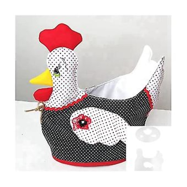 Søtt Eggkurvformsett Eggkurvformer for Sying, Kyllingkurvform Linjal, DIY Quilting Håndverk