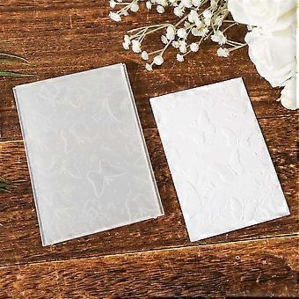 3D Prægefolder, Tekstureret Blomsterblad Sommerfugl Prægeskabelon, til Kortfremstilling Scrapbog Papirhåndværk