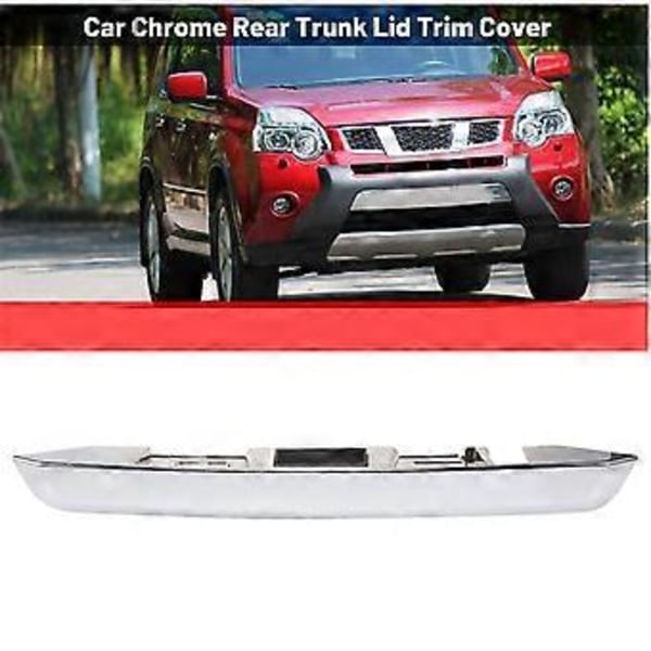 Bil Silver Bakre Bagagelucka Trim Skydd Trim Bagagelucka Skydd Trim Tillbehör för XTrail T31 2008-2013