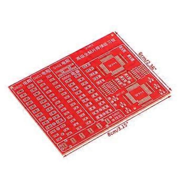 SMD SMT Komponenter Övningskort Lödningsfärdighetsträning Nybörjar DIY Kit