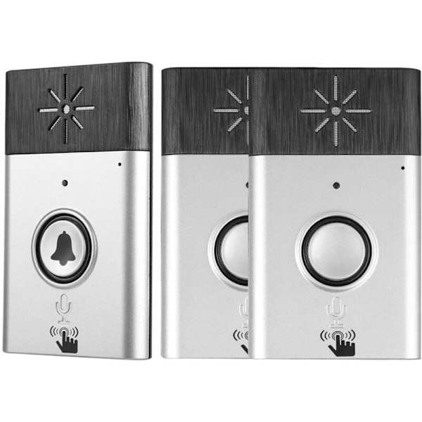 Smart trådlös röst intercom inomhus/utomhus dörråtkomstkontrollsystem BellSilver