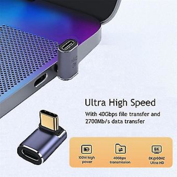 100W USB 4.0 Typ C Adapter Otg 40 Gbps Snabb Dataöverföring USB-C Laddningsomvandlare För Ph Pro
