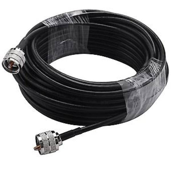15m UHF Koaksiaalikaapeli RG58 Koaksiaalikaapeli PL259 Kaapeli 50 Ohmia CB Radioantennikaapeli UHF Uros - UHF Uros
