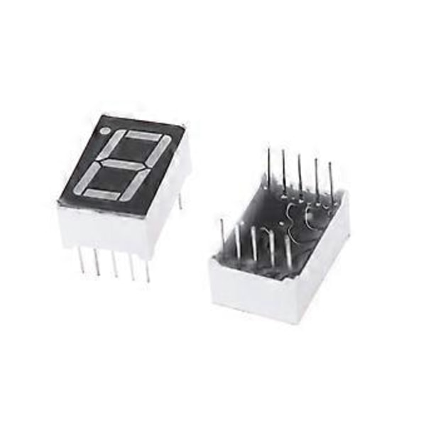 10 stk. 0,56 tommer 7 Segment 1 Digital LED Display Rød Fælles Katode Digitalrør