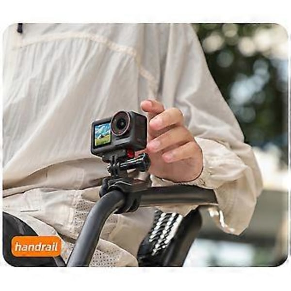 Action Camera Mount Justerbart Mini Flexibelt Fäste för Action 5 Pro 13 Go 3S Tillbehör Orange