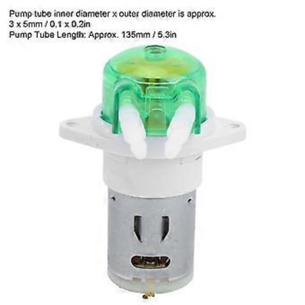 DC Peristaltisk Væske Mini Pumpe Dosering Vand med Silikoneslange til Akvarium Have DC24V