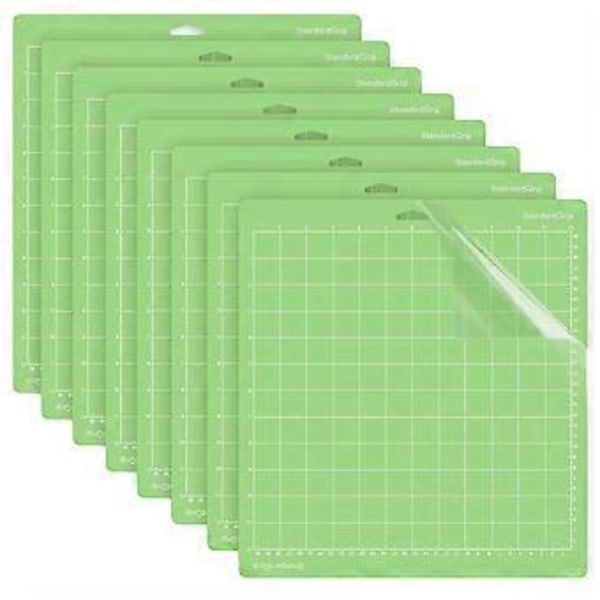 8-pack Skärmatta för 12x12 tum StandardGrip Självhäftande Klibbig Matta för Explore One/Air/Air 2/Maker