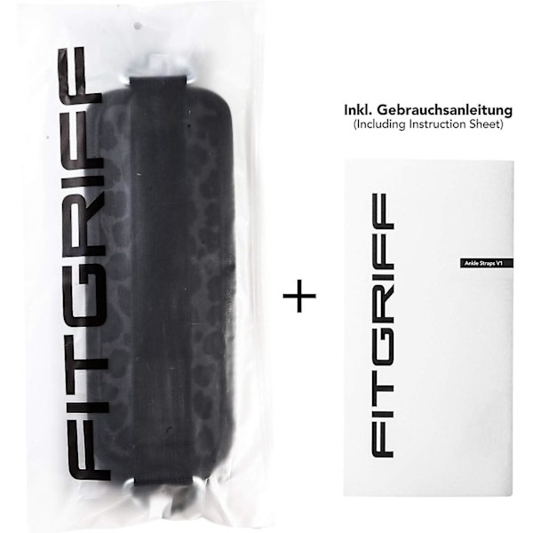 2-pack vadderade fotremmar V1, för kabelmaskinträning, fotledsstöd för män och kvinnor