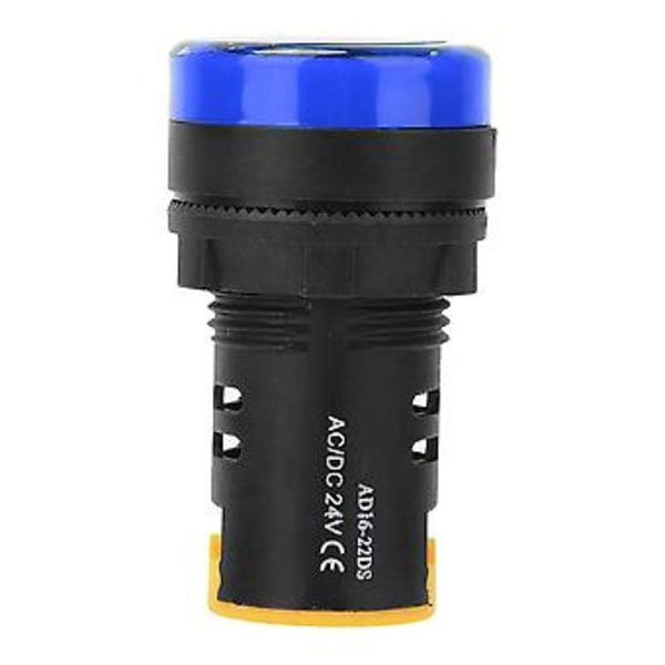 10 stk. BERM LED Strømindikator Lys Halvleder Energibesparende Lampe φ22mm 24V AD16-22d S (Blå)
