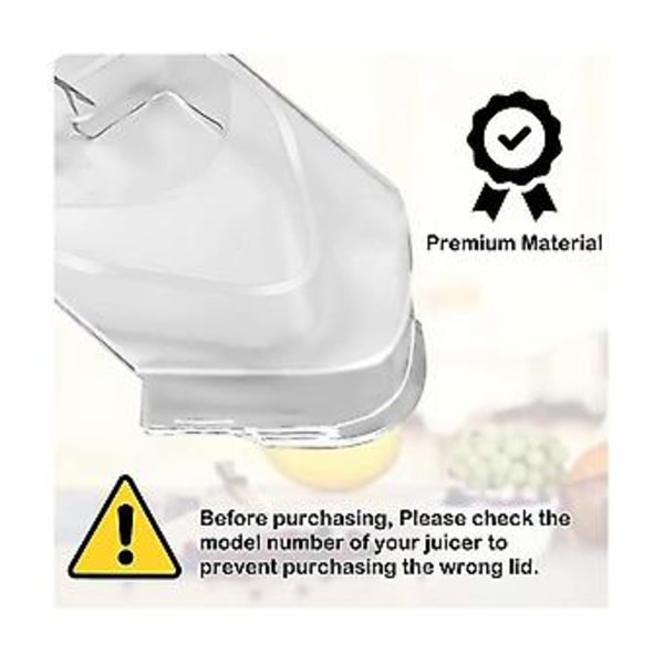 2 stk. tutdeksel for Ninja blenderlokk, for Ninja blender 72oz kanne lokk klaff tutdeksel, klar