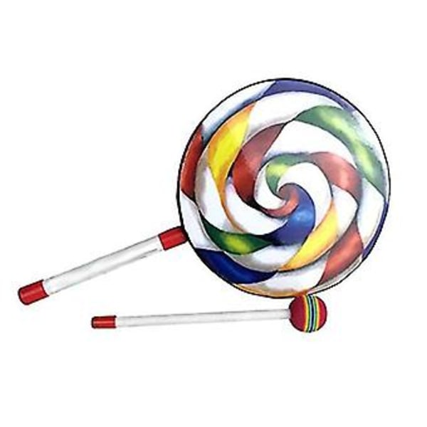 8 tommer Lollipop S Tromme Med Et Regnbue Musik Rytme Instrumenter Børn Leger T