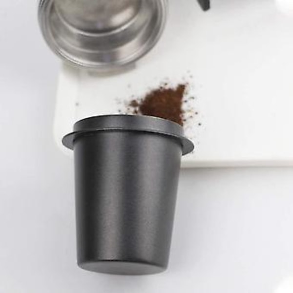 Kaffedoseringskop, Doseringskop i rustfrit stål Pulverføderkop Del Espressokaffemaskine Tilbehør