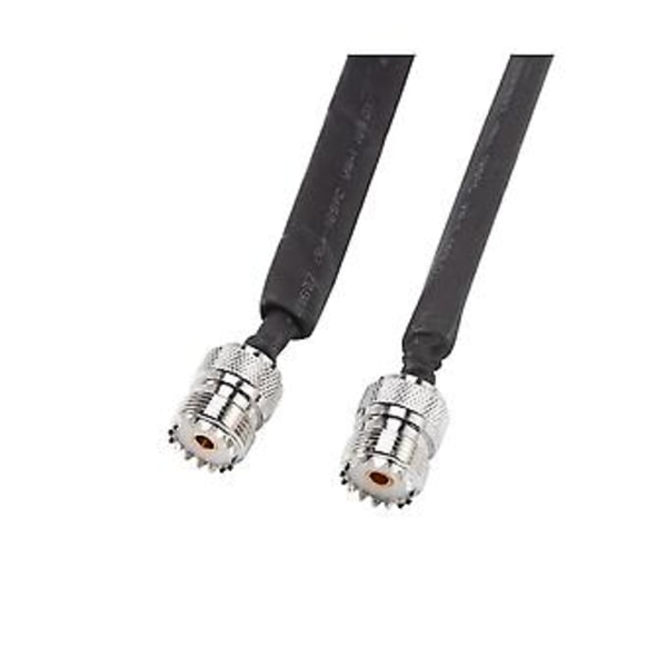 2 stk. Dør/Gennemgang Fladt RF Koaksialkabel So239 Uhf Fe Til Uhf Fe 50 Ohm Rf Pig Exte
