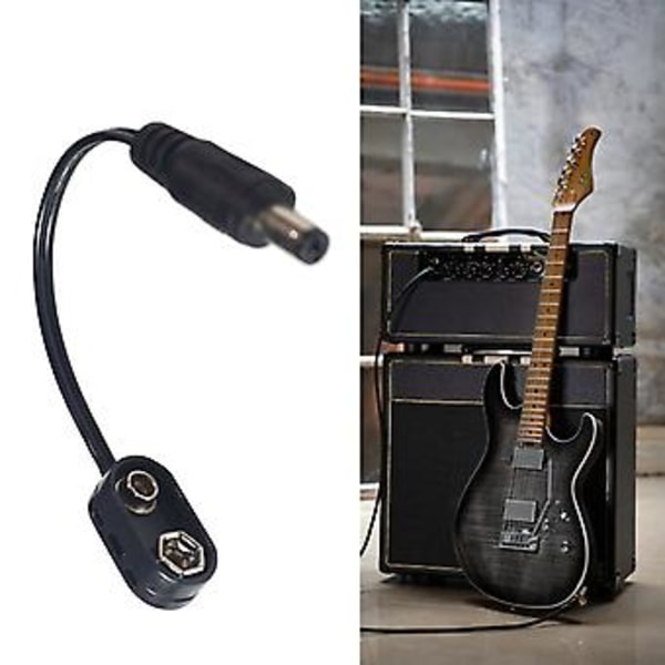 9V Batteriklämma Konverterare Gitarr Effektpedal Batteri Strömförsörjning Adapter