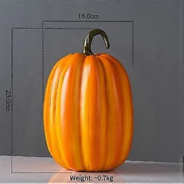 Jul Halloween Dekoration Harts Ornament Pumpa för Festival Party Dekor Höst C