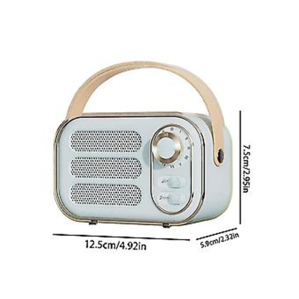 Retro Ser 360 Tann Mini Ser Vinta Radio Hjem R Lydboks For Utendørs