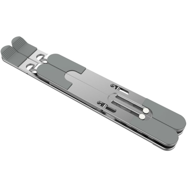 Laptop Stativ til Skrivebord, Justerbar Højde, Foldbar Bærbar Desktop Macbook & Notesbøger Stativ Riser & Holder til Seng med 7 Niveau Vertikal Højde