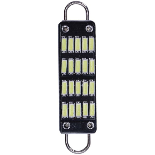 44mm valkoinen Festoon LED-lamppu, 20 Smd jäykkä silmukka 1,73 tuuman sisäkupoli LED 561 562 567 564, pakkaus