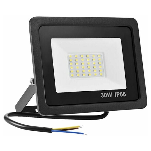 (1 Pack) 30W LED-utomhusstrålkastare, IP65 Vattentät Kraftfull LED-strålkastare för Utomhusbruk, 220V Kallvitt Utomhusljus, LED-strålkastare för Utomhusbruk, Säkerhet