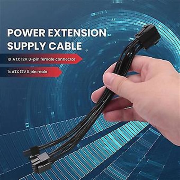 CPU 8 Pin Hun Til CPU 8 Pin ATX 4 Pin Konverter Adapter Forlænger Kabel Til Mot