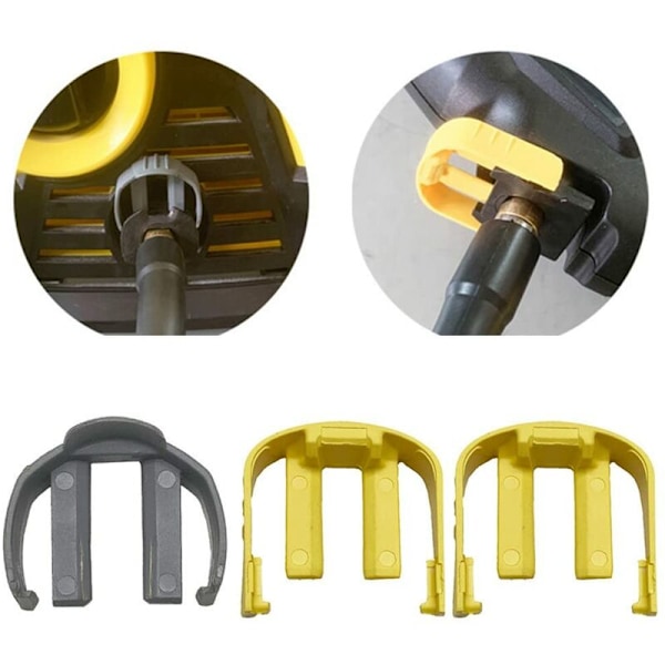 Car Wash C Clip, Car Wash, Quick Connector, Buckle, Pressure Washer Replacement Part for Karcher K2 K3 K7 (Yellow)