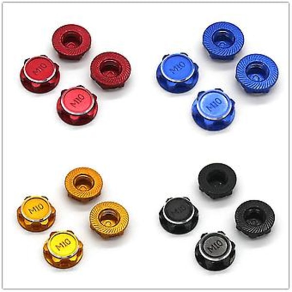 4kpl 17mm M10 Metallinen Pyörän Kuusiomutterin Suojus Nt002 Jlb Racing Cheetah 11101 21101 J3 Speed 1/10 Rc Auton Päivitysosat, 4