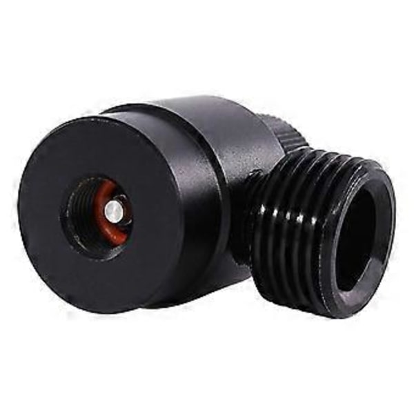 CO2 Cylinder Påfyldningsadapter, Hjemmelavet Gas Cylinder Regulator M10X1 til W21.8-14 Adapter til CO2, Blandgas, Sort