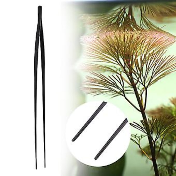 Akvarie Tank Aquascaping Værktøj i Rustfrit Stål Plante Pincet Landskabsværktøj Lige