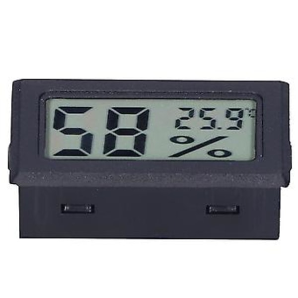 Digital Temperaturmätare med Display ABS Miljövänlig Inomhustermometer för Smarta Hem FY11001Svart