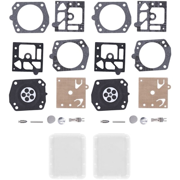 2 Sets Carburetor Repair Kit Garden Lawn Mower Rebuild Kit Accessory for Walbro K24-HDA