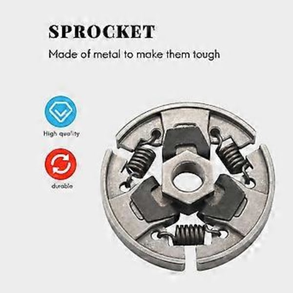 Kytkinratas 3/8 tuumaa, yhteensopiva Stihl 017 018 021 023 025 Ms170 Ms180 Ms210 Ms230 Ms250 -sahojen kanssa