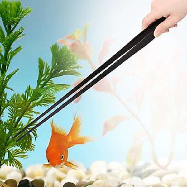 Akvarie Tank Aquascaping Værktøj i Rustfrit Stål Plante Pincet Landskabsværktøj Lige