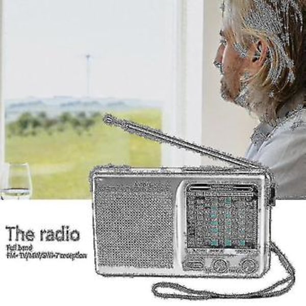 Am/fm/sw Bærbar Radio Drevet For Innendørs, Utendørs & Nødbruk Radio Med Høyttaler & Hodetelefon