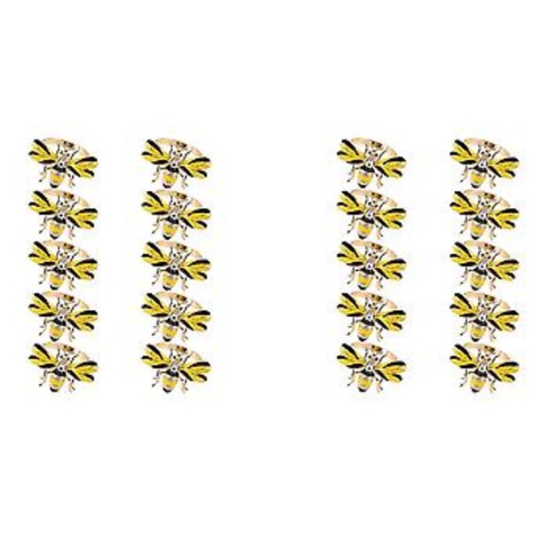Set med 10 Bi Servett Le Servettring Legering Insekt Le