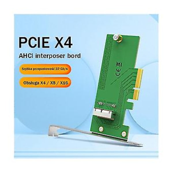 Pci-e X4 - Ahci -sovitinkortti Pcie-laajennuskortti Työpöydän laajennus Joutokäynnillä oleva Ssd-luku- ja kirjoituskortti