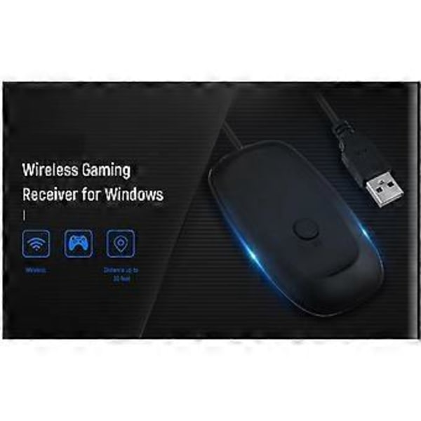Langaton pelivastaanotin USB-ohjain Peliohjainmuunnin PC-sovitin 360:lle Xbox360 Windows XP/7/8/10:lle