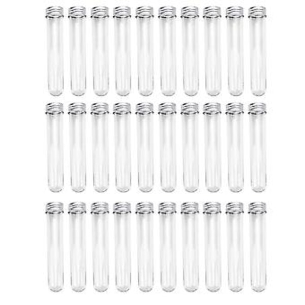 30 st Rör 45ml Rör Enkla Rör Med Lock Transparenta Rör