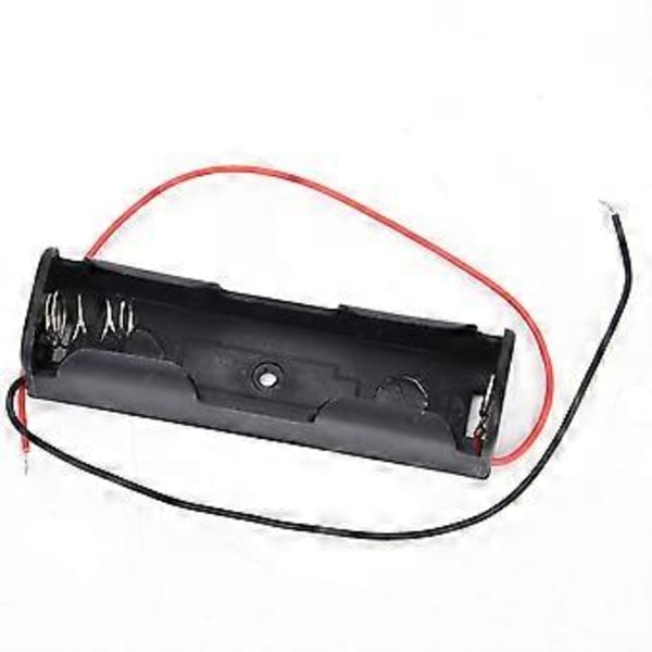 Batterihållare i plast för 18650 3.7V batteri med kabel (1 batteri)