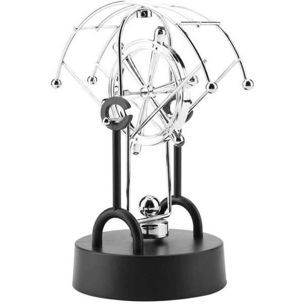 Evig bevegelse vifteformet batteridrevet 360° aldri-stopp bilateral rotasjon fysisk sving leketøy Newtons vugge(B101)